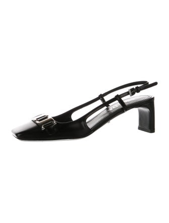 Prada Leather Slingback Pumps