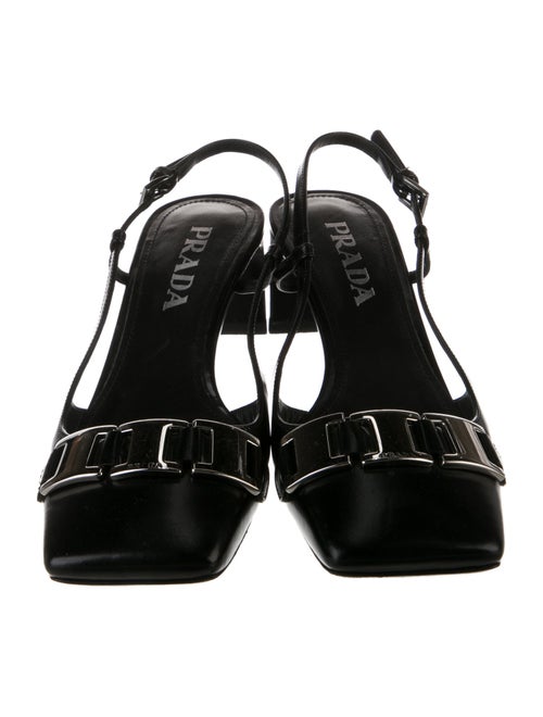 Prada Leather Slingback Pumps