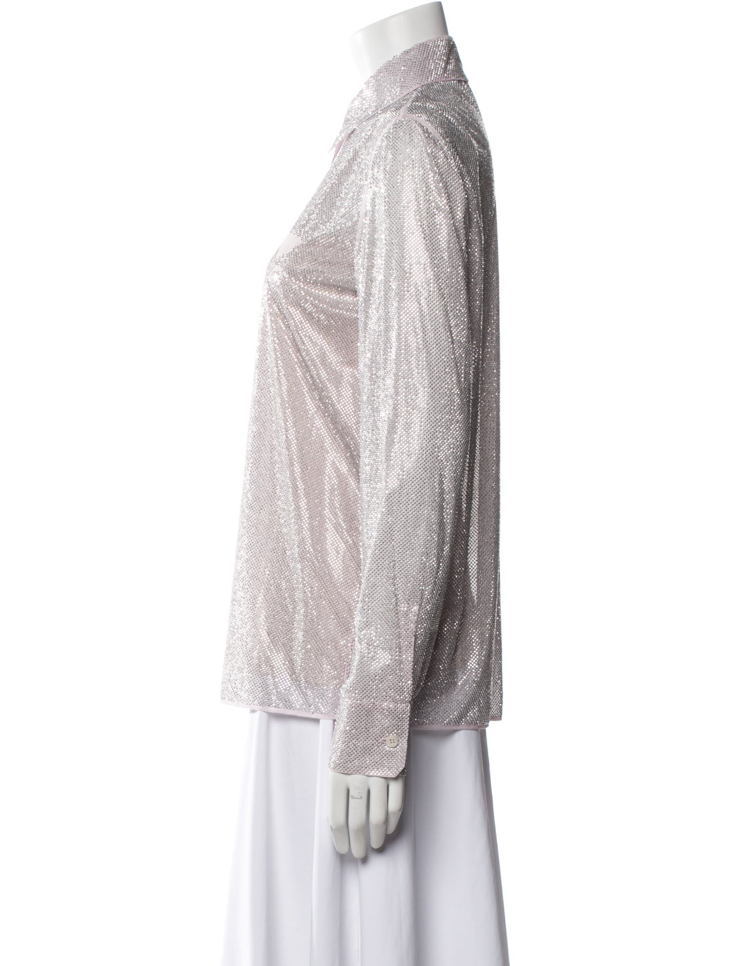 Prada 2021 Holiday Button-Up Top