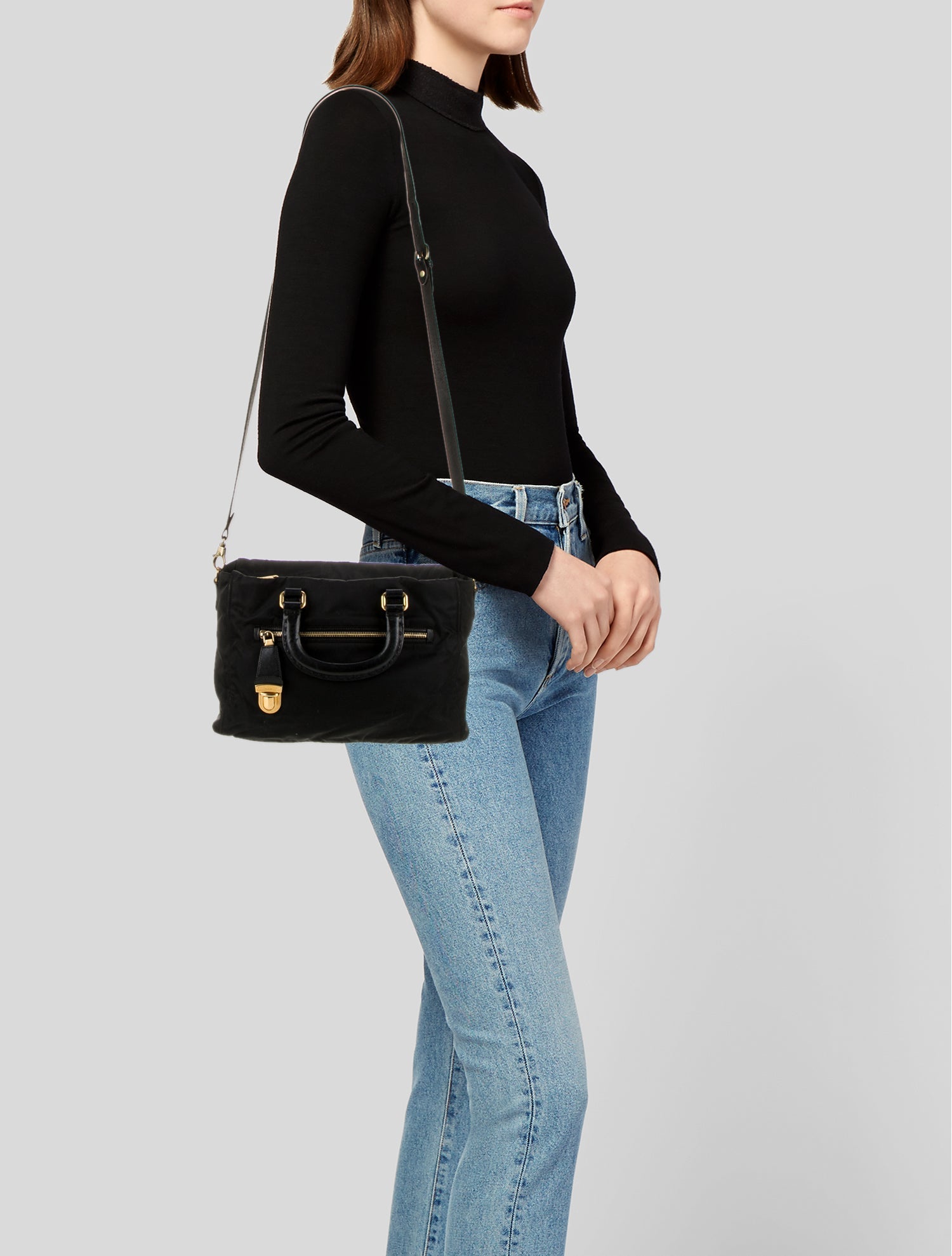 Prada Tessuto Nylon Top Handle Bag