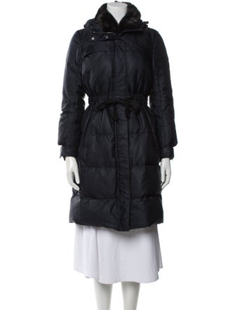 Prada 2016 Mink Fur Trimmed Coat