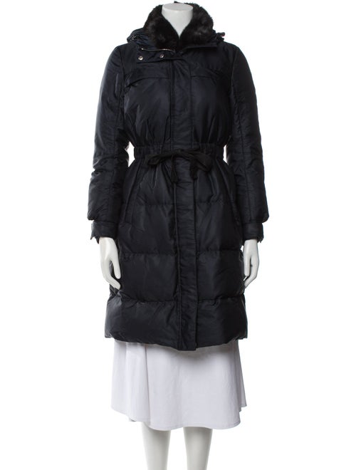 Prada 2016 Mink Fur Trimmed Coat