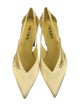 Prada Satin Cutout Accent D'Orsay Pumps