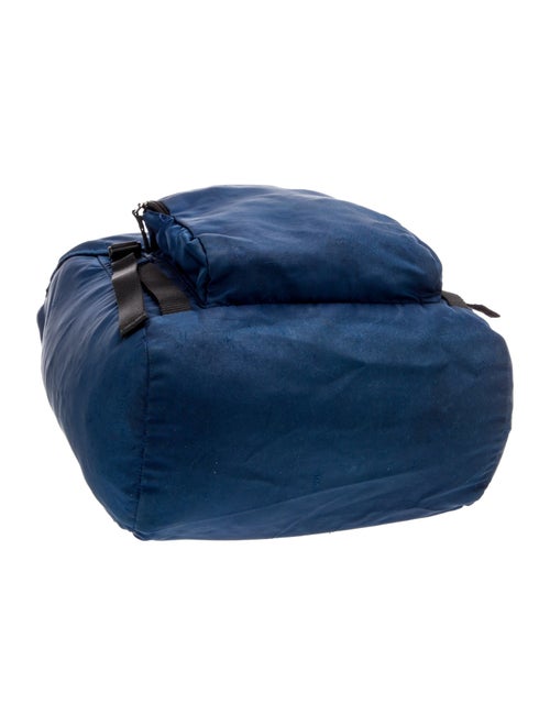 Prada Enameled Metal Triangle Backpack