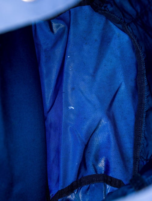 Prada Enameled Metal Triangle Backpack