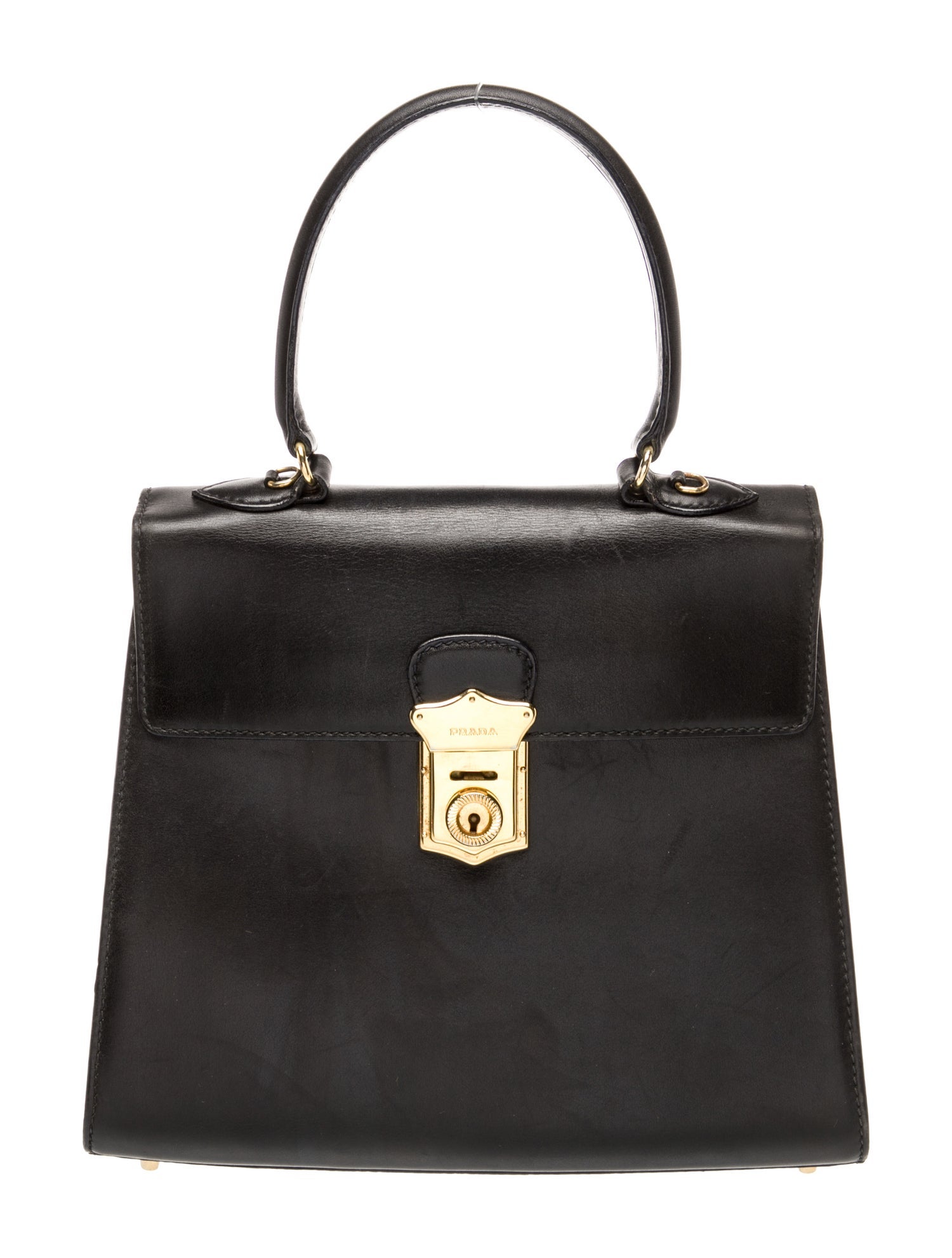 Prada Leather Top Handle Bag Vintage