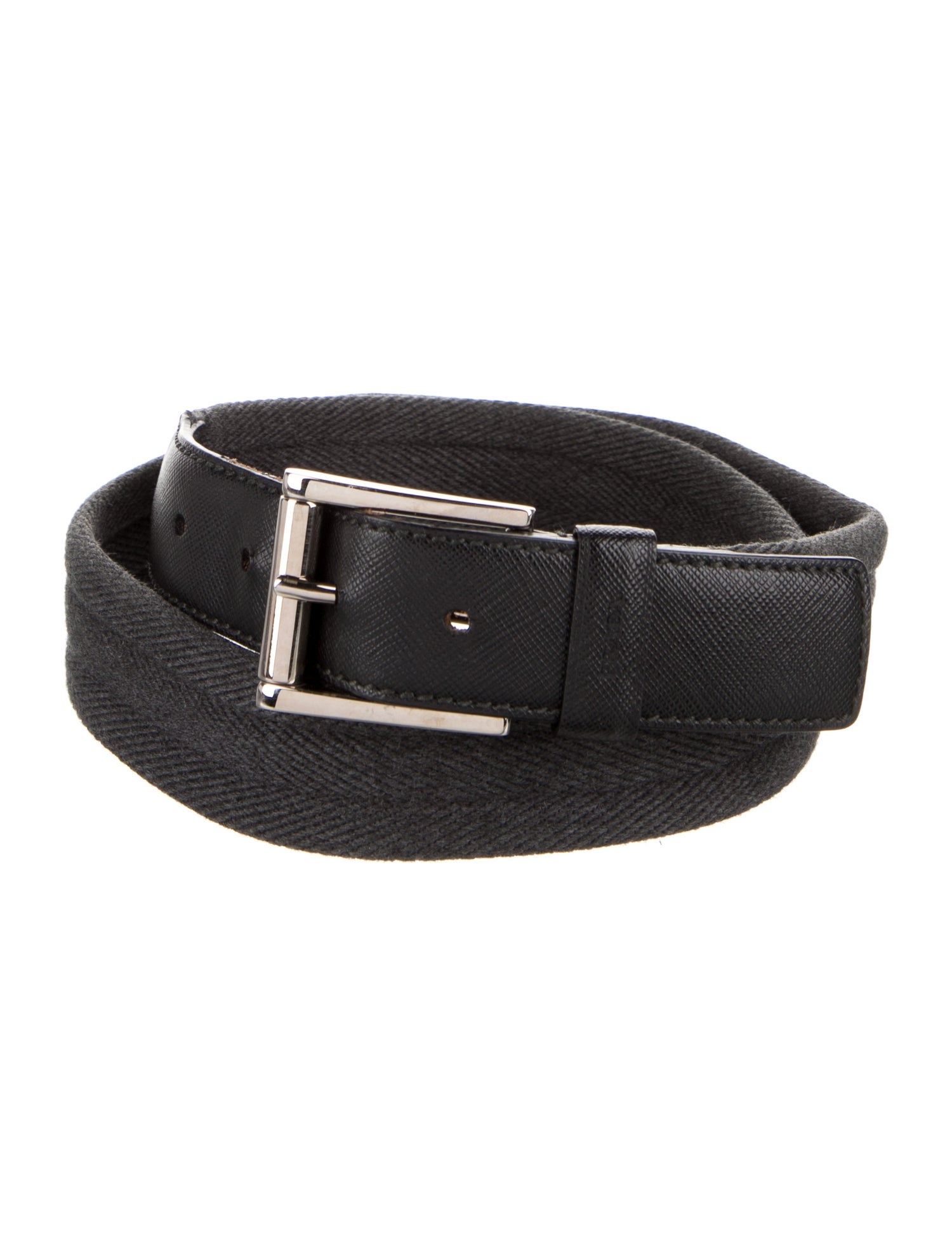 Prada Vintage Saffiano Cuir Leather Waist Belt