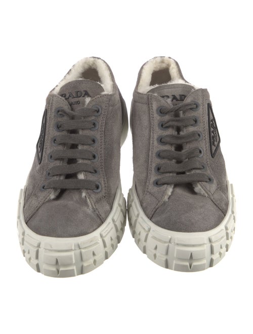 Prada Canvas Graphic Print Sneakers