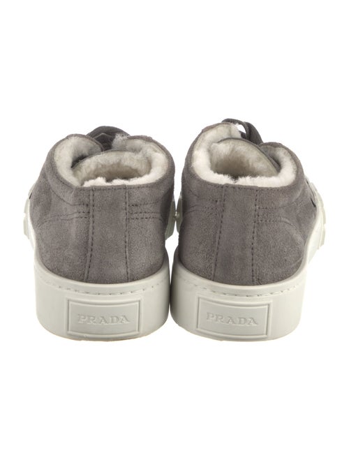 Prada Canvas Graphic Print Sneakers