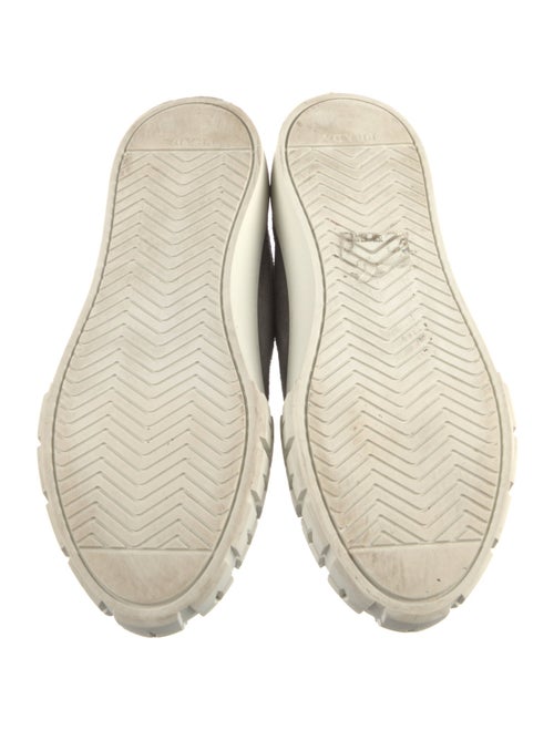 Prada Canvas Graphic Print Sneakers