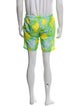Prada Sport Late 2000's - Early 2010's Floral Print Swim Trunks