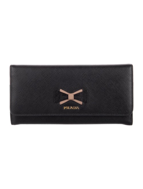 Prada Saffiano Metal Leather Continental Wallet