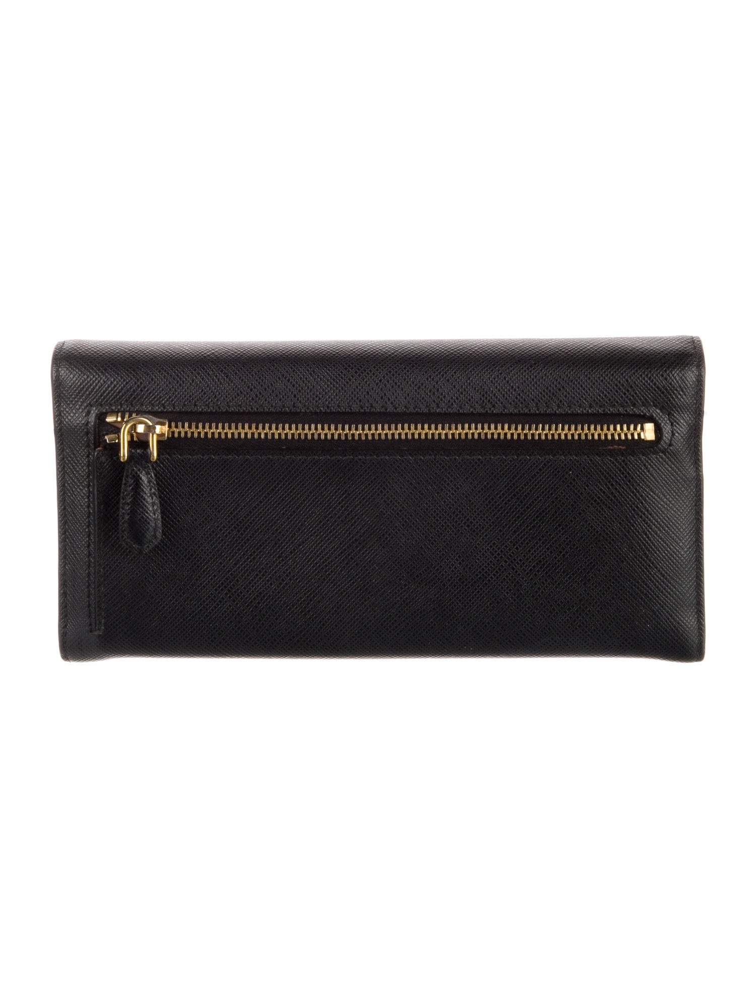 Prada Saffiano Metal Leather Continental Wallet