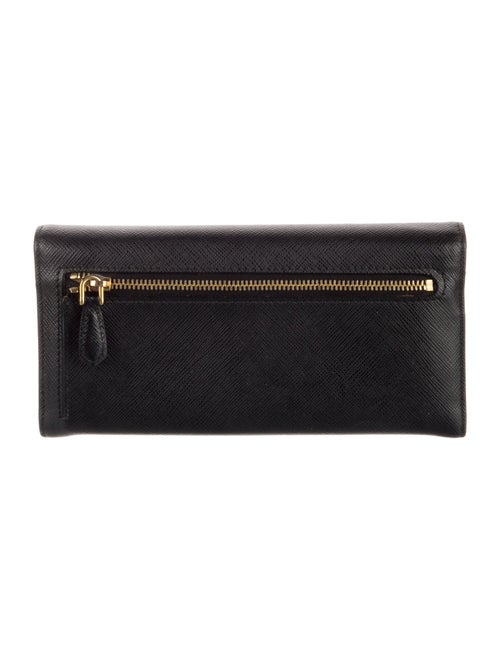 Prada Saffiano Metal Leather Continental Wallet
