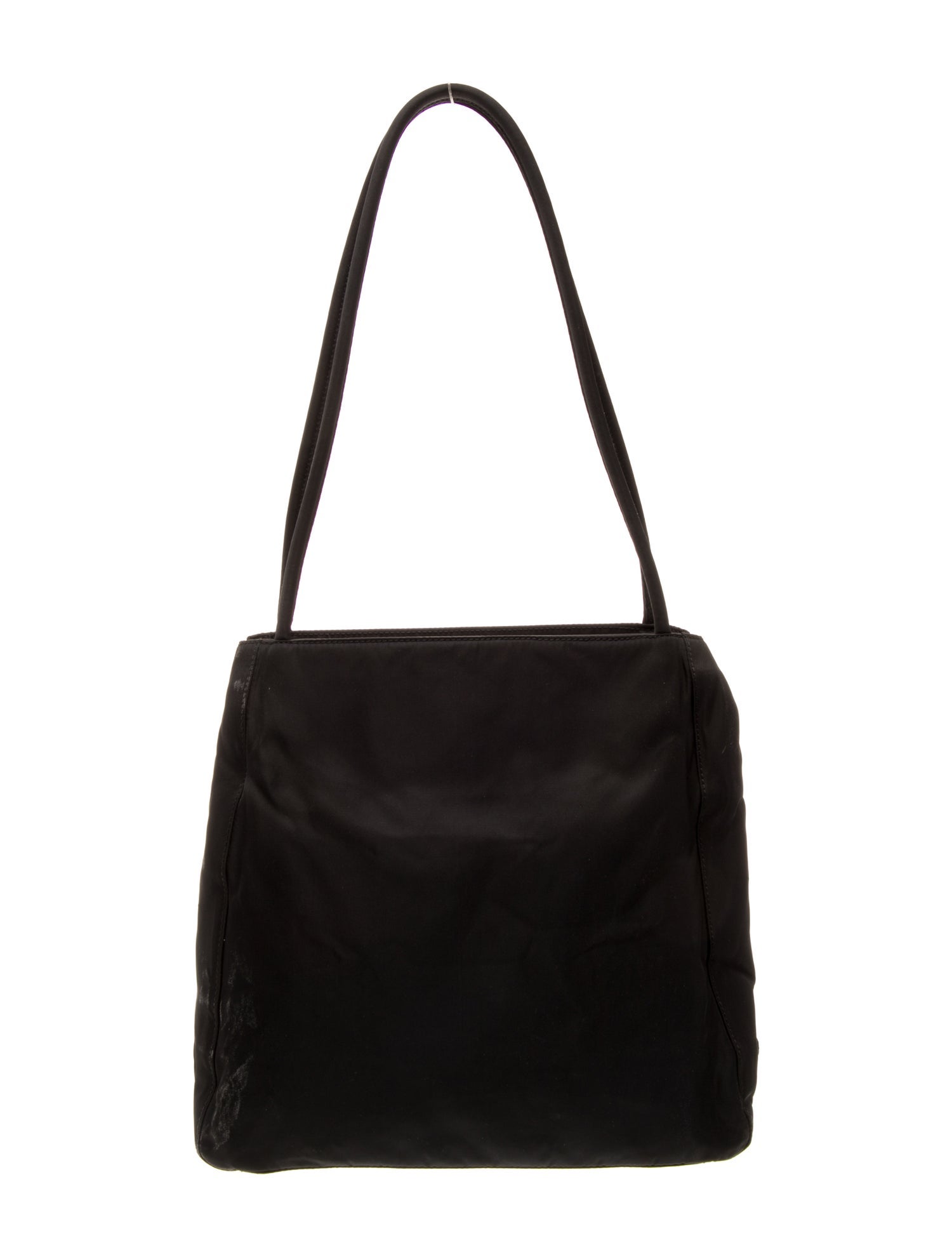 Prada Enameled Metal Triangle Shoulder Bag