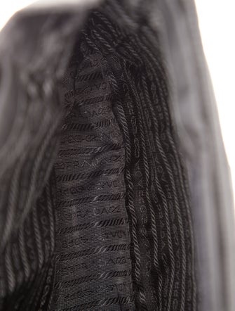 Prada Enameled Metal Triangle Shoulder Bag