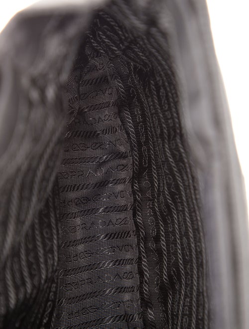 Prada Enameled Metal Triangle Shoulder Bag