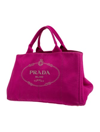 Prada Enameled Metal Triangle Tote