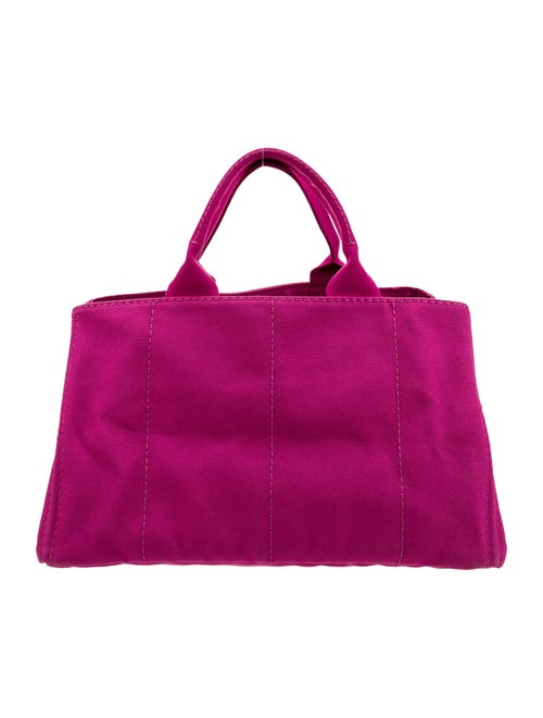 Prada Enameled Metal Triangle Tote