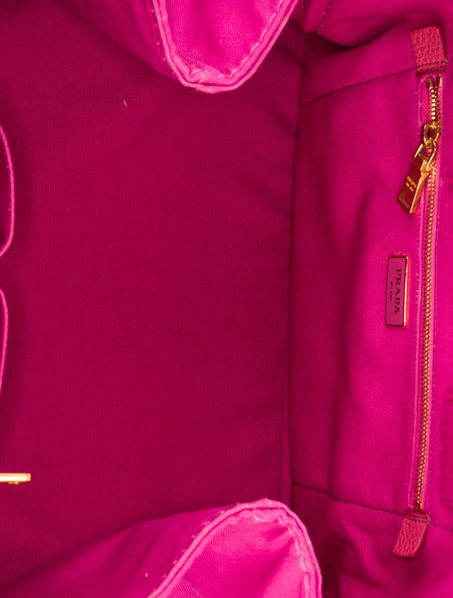 Prada Enameled Metal Triangle Tote