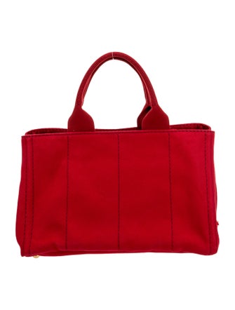 Prada Enameled Metal Triangle Tote