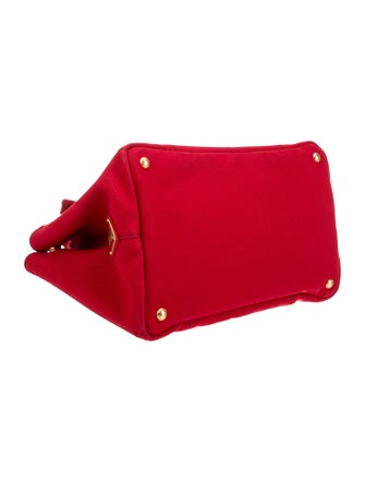 Prada Enameled Metal Triangle Tote