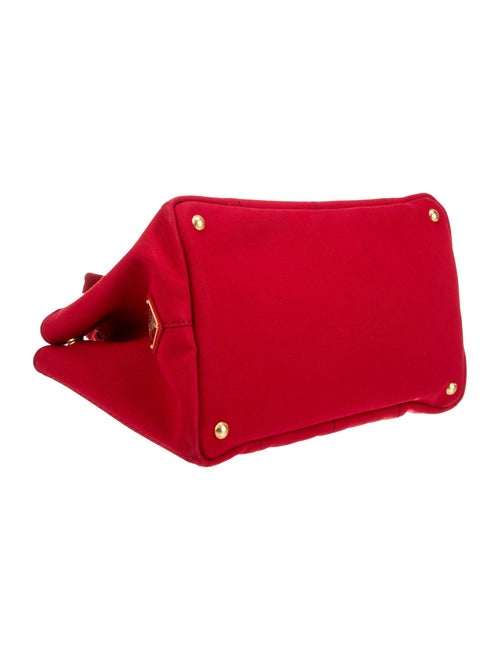 Prada Enameled Metal Triangle Tote