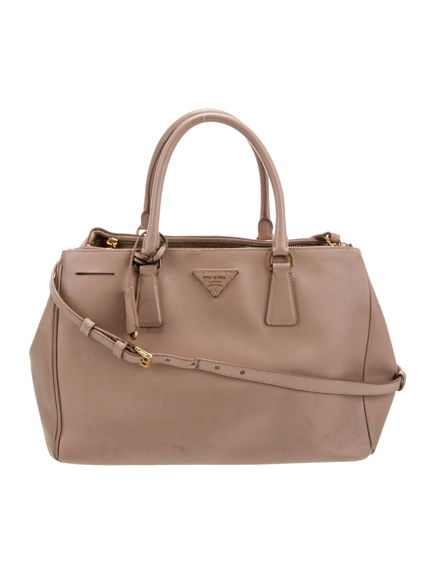 Prada Saffiano Leather Galleria Double Zip Large