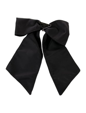 Prada Nylon Bow Hair Clip