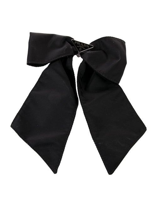 Prada Nylon Bow Hair Clip