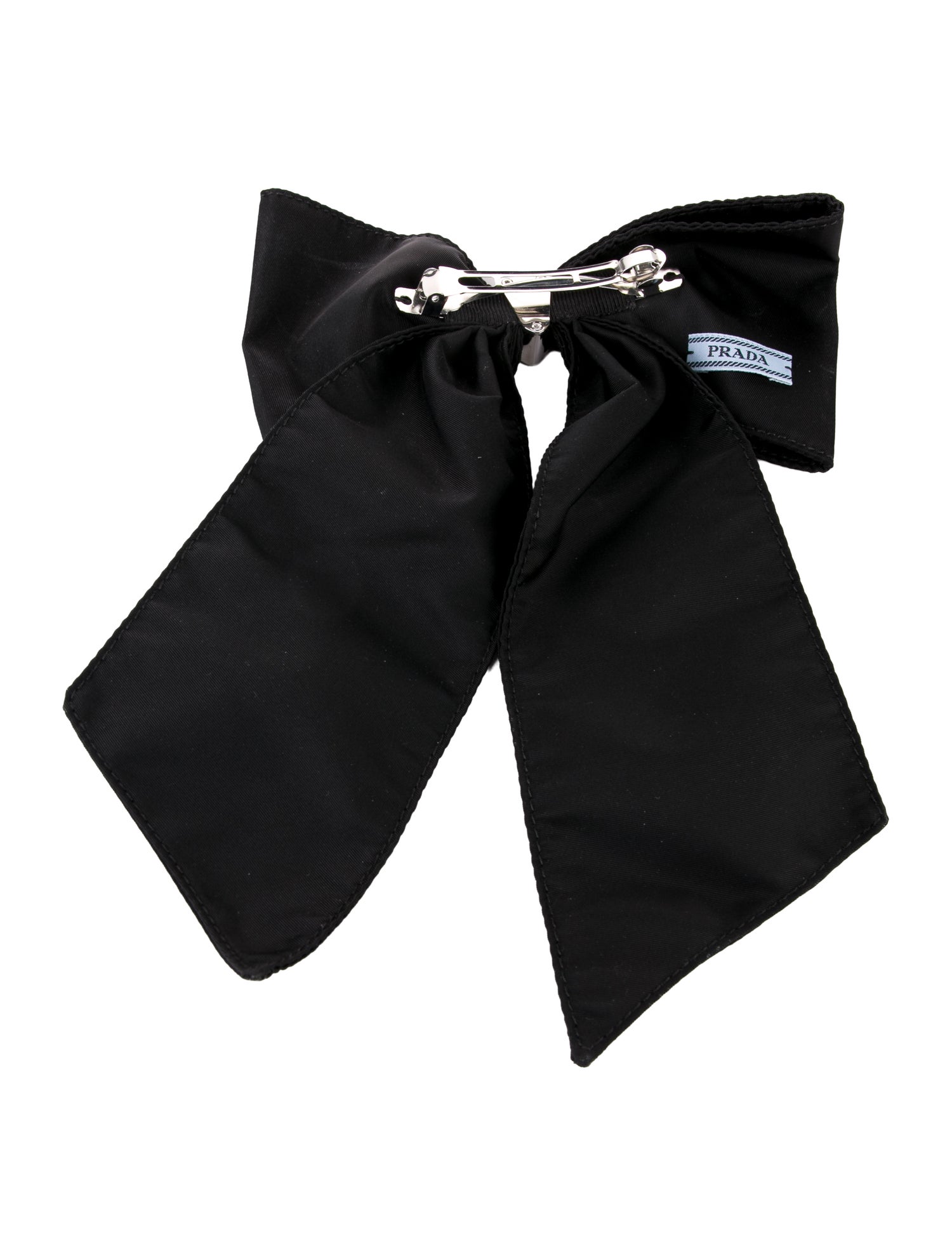 Prada Nylon Bow Hair Clip