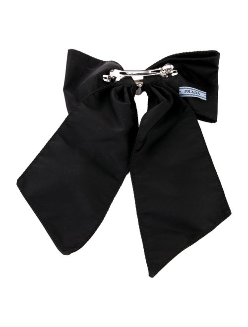 Prada Nylon Bow Hair Clip