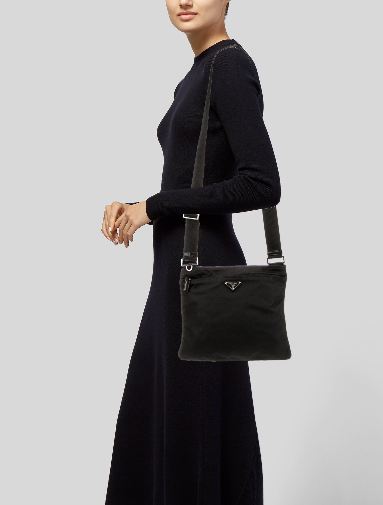 Prada Tessuto Nylon Shoulder Bag