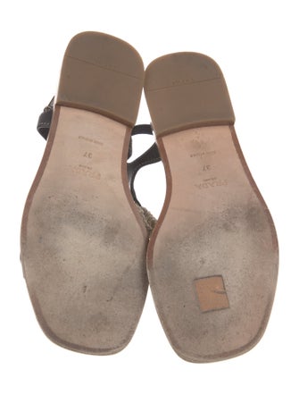 Prada Leather Slingback Sandals