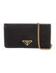 Prada Enameled Metal Triangle Clutch