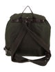 Prada Enameled Metal Triangle Backpack