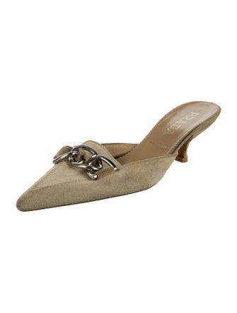Prada Suede Mules