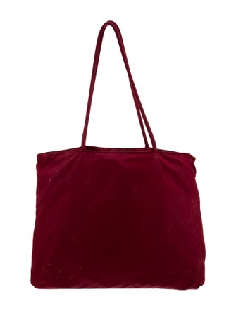 Prada Enameled Metal Triangle Tote