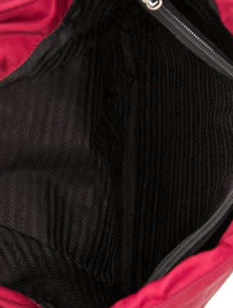 Prada Enameled Metal Triangle Tote