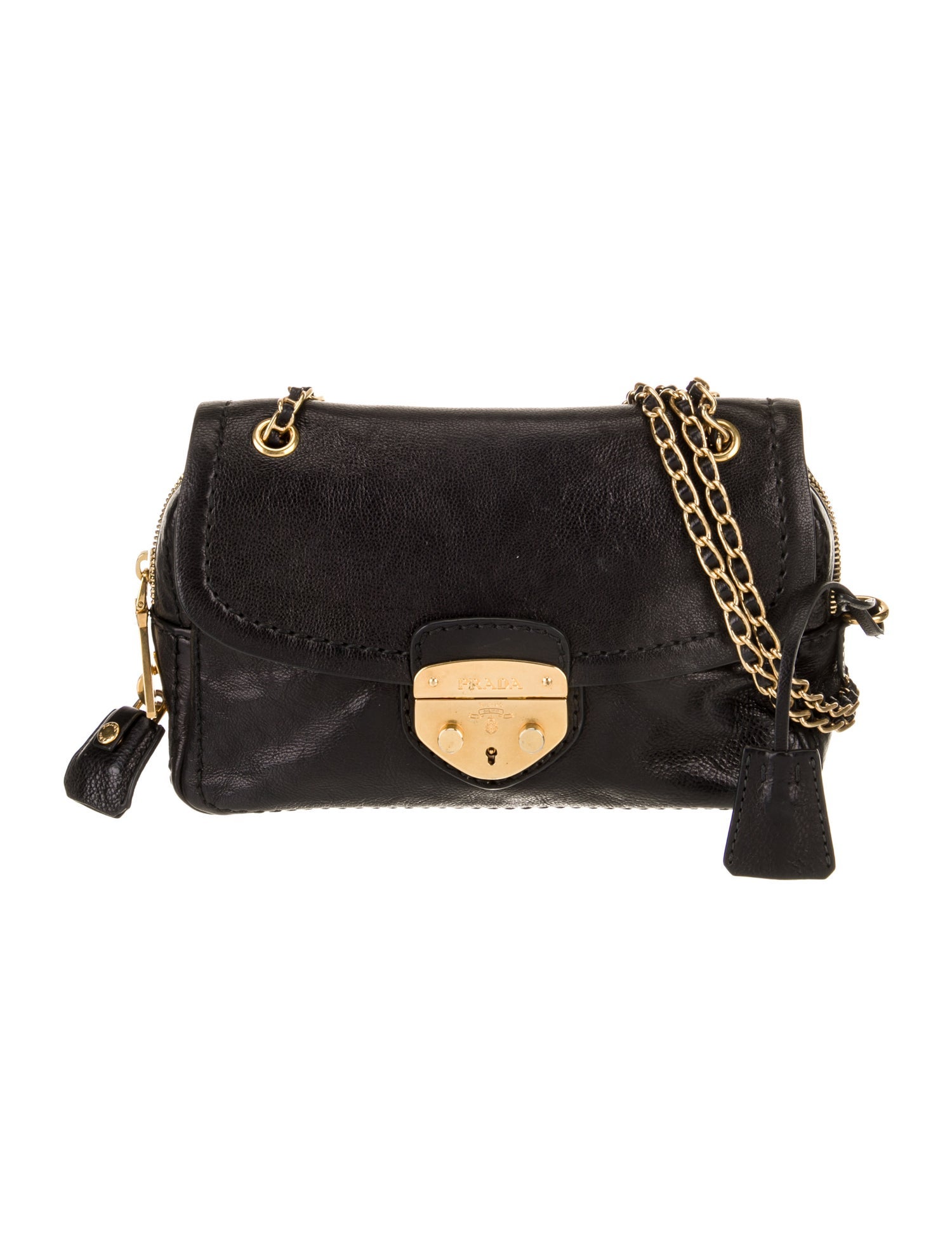 Prada Glace Calf Leather Shoulder Bag