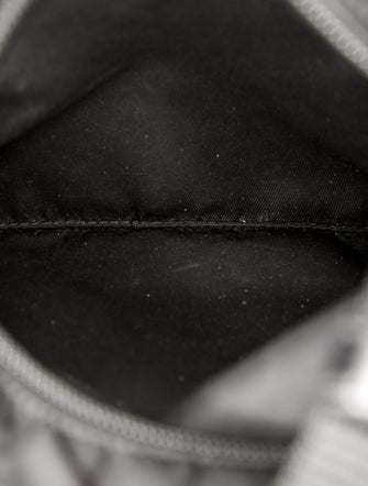 Prada Enameled Metal Triangle Crossbody Bag