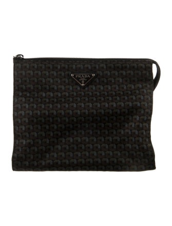 Prada Pattern Tessuto Cosmetic Bag
