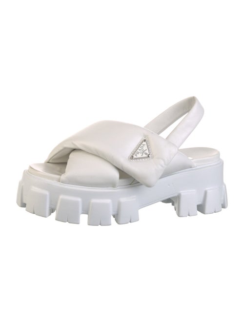 Prada Leather Slingback Sandals