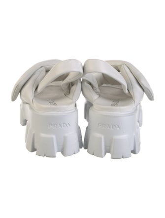 Prada Leather Slingback Sandals