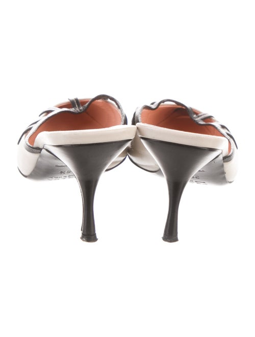 Prada Leather Colorblock Pattern Mules