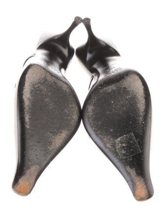 Prada Leather Colorblock Pattern Mules