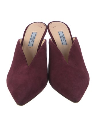 Prada Suede Mules