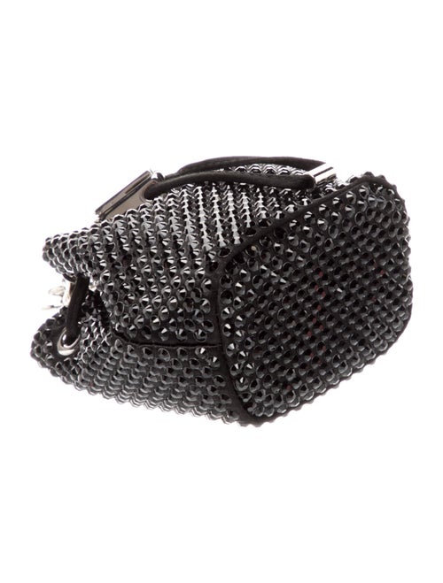 Prada Enameled Metal Triangle Bucket Bag