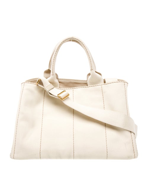 Prada Enameled Metal Triangle Canapa