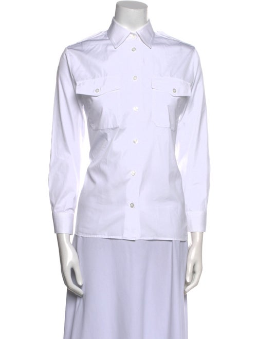 Prada 2024 Long Sleeve Button-Up Top